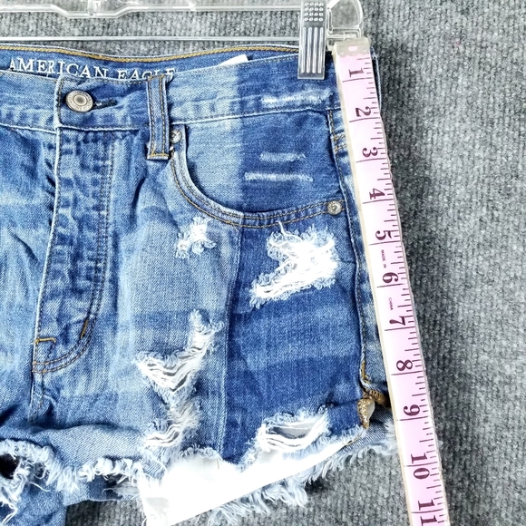 American eagle vintage Hi-Rise Festival Women's Jeans Shorts size 6 - Picture 5 of 10